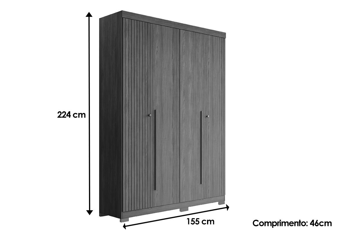 Conjunto Quarto Guarda Roupa + Cômoda QC329 S. Andirá