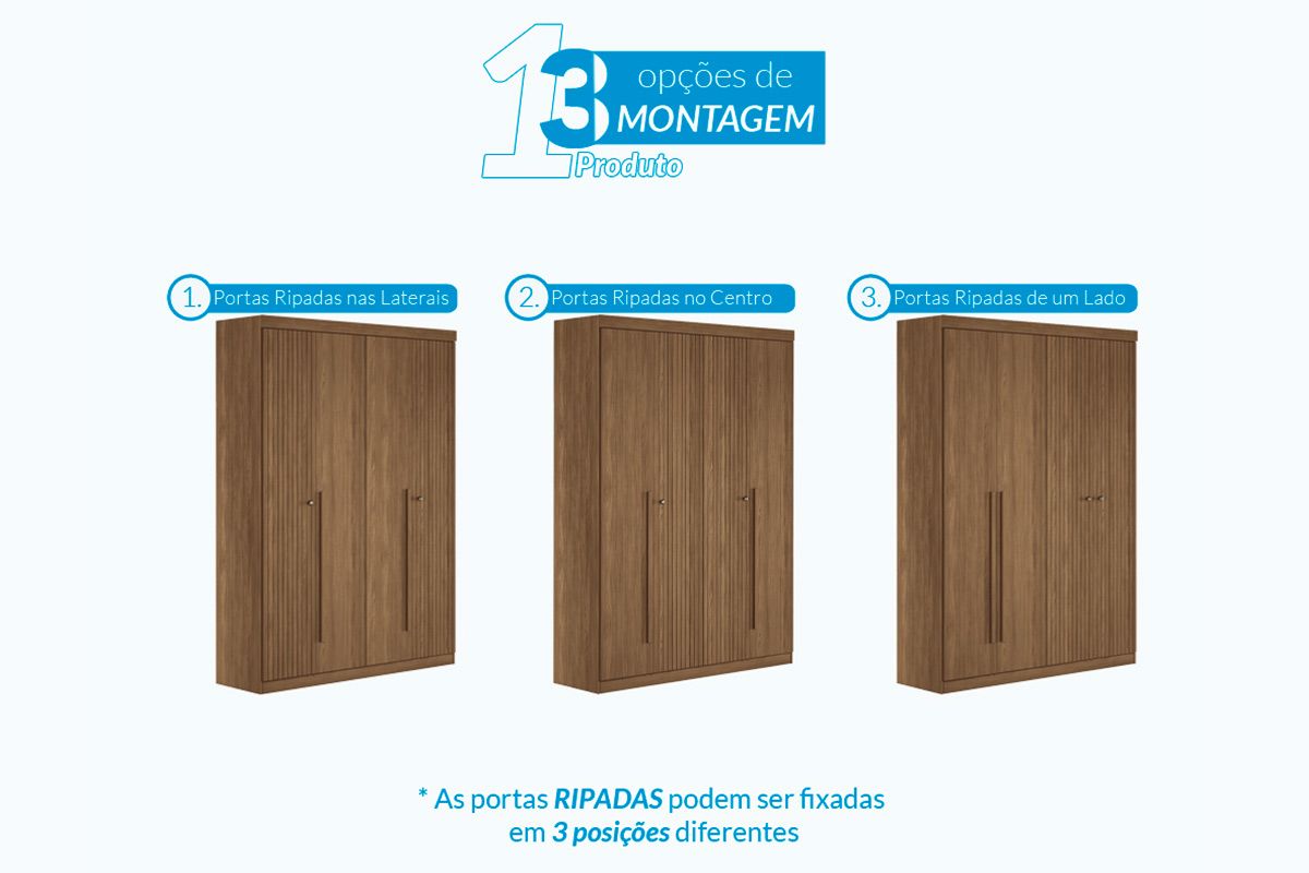Conjunto Quarto Guarda Roupa + Cômoda QC331 S. Andirá