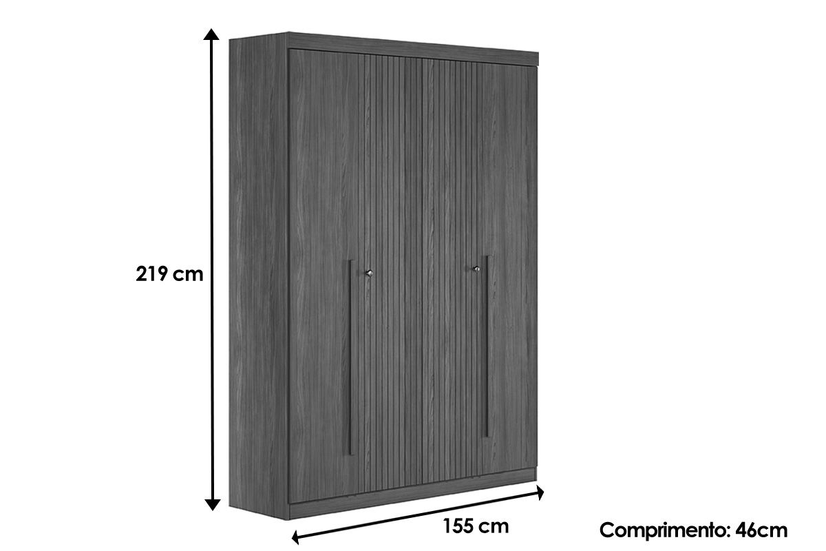 Conjunto Quarto Guarda Roupa + Cômoda QC339 S. Andirá