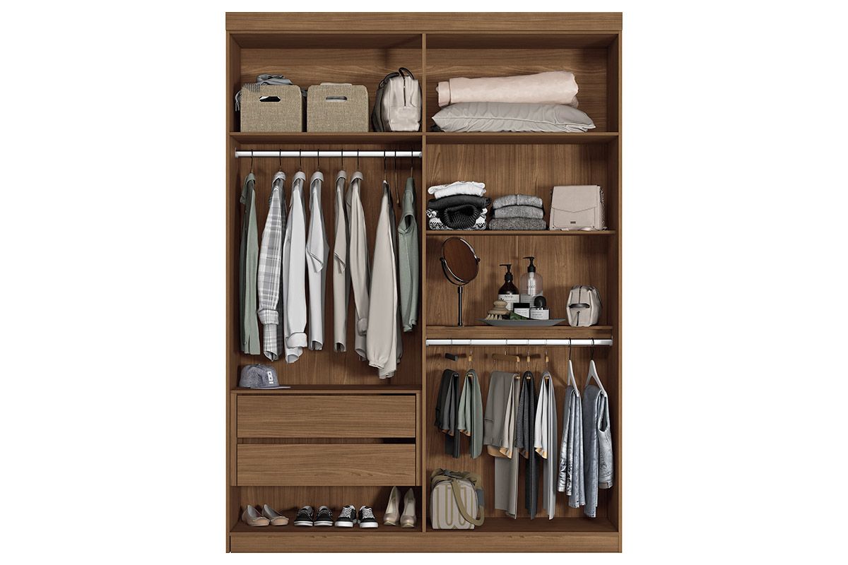 Conjunto Quarto Guarda Roupa + Cômoda QC339 S. Andirá