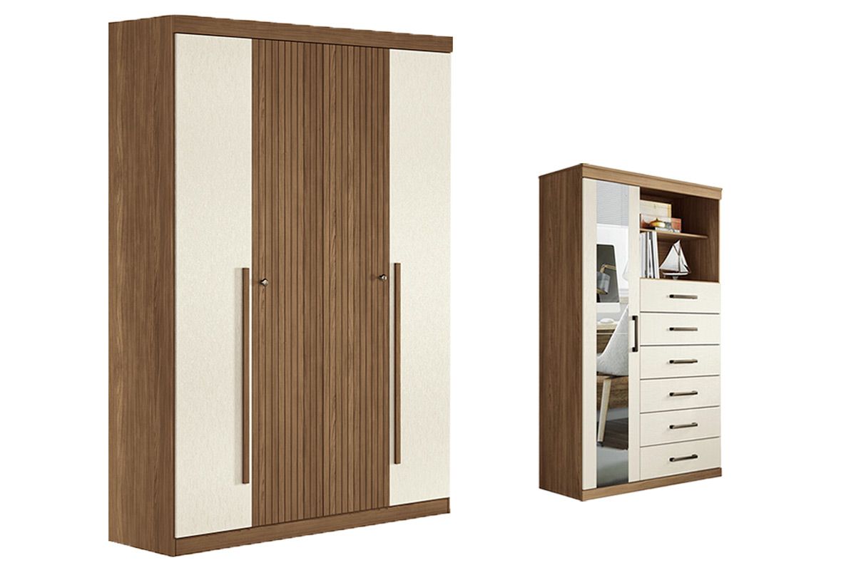 Conjunto Quarto +Cômoda QC344 S. Andirá