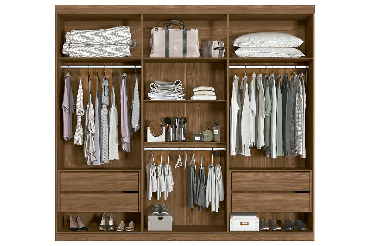Conjunto Quarto Guarda Roupa + Cômoda QC358 S. Andirá