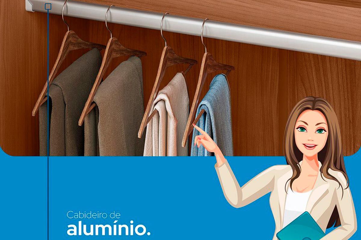 Conjunto Quarto Guarda Roupa + Cômoda QC368 S. Andirá