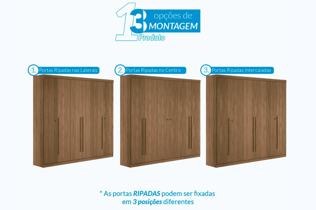 Conjunto Quarto Guarda Roupa + Cômoda QC376 S. Andirá