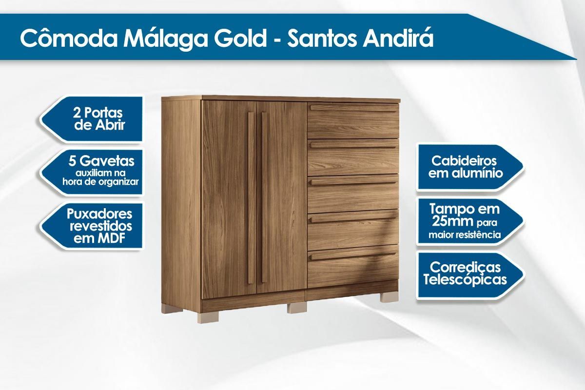 Conjunto Quarto Guarda Roupa + Cômoda QC384 S. Andirá