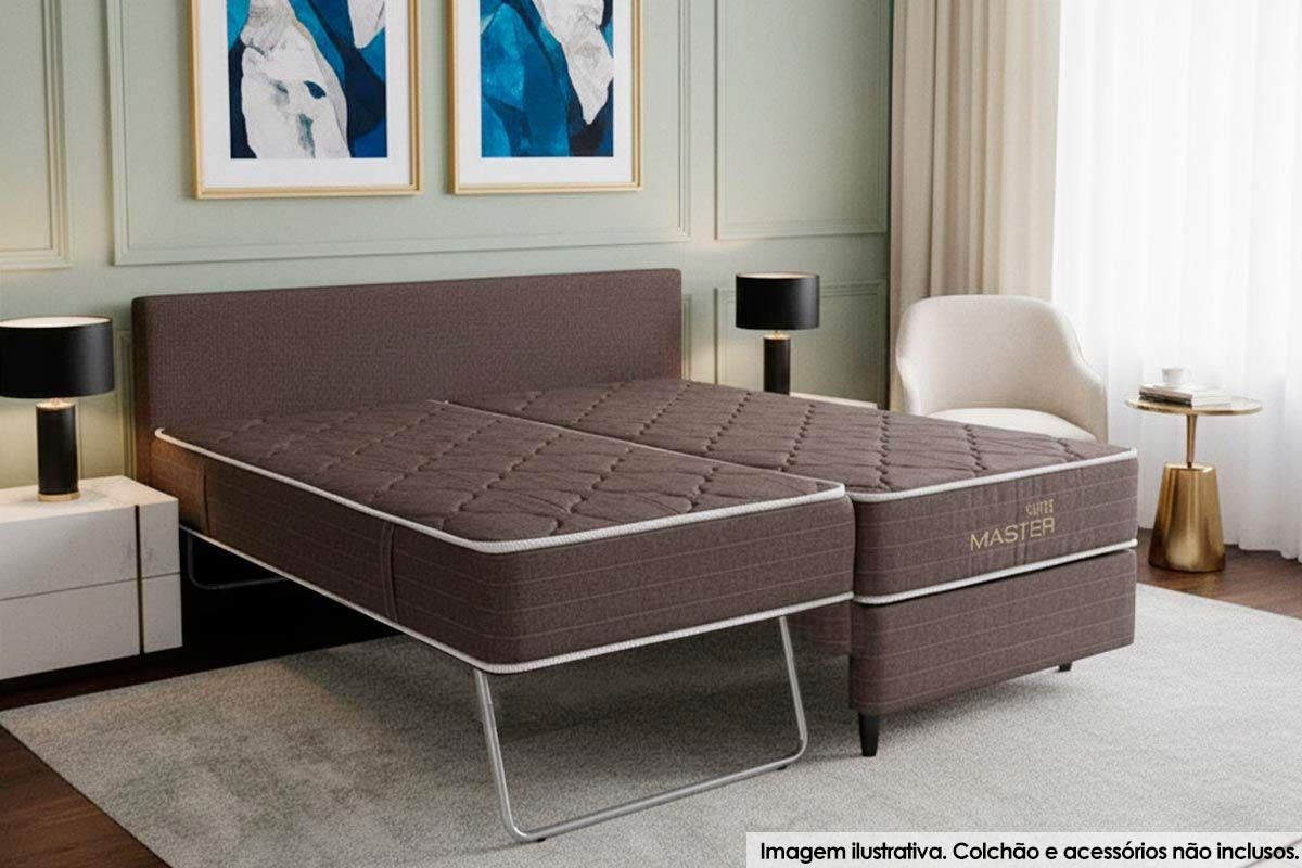 Cama Box c/Auxiliar Herval Hotel Molas MH1400Solteiro - 88x188x34 Cama Box c/Auxiliar Herval Hotel Molas MH1400Solteiro - 88x188x34