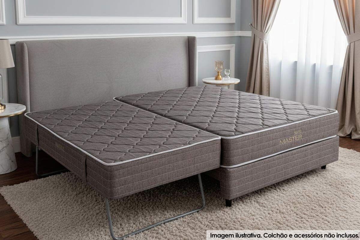 Cama Box c/Auxiliar Herval Hotel Molas MH1400Casal - 138x188x34 Cama Box c/Auxiliar Herval Hotel Molas MH1400Casal - 138x188x34