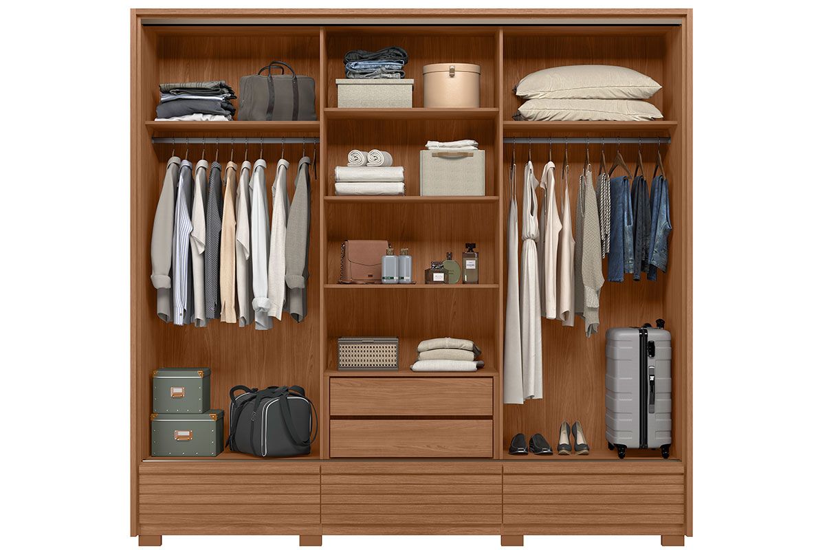 Conjunto Quarto Guarda Roupa + Cômoda QC509 S. Andirá