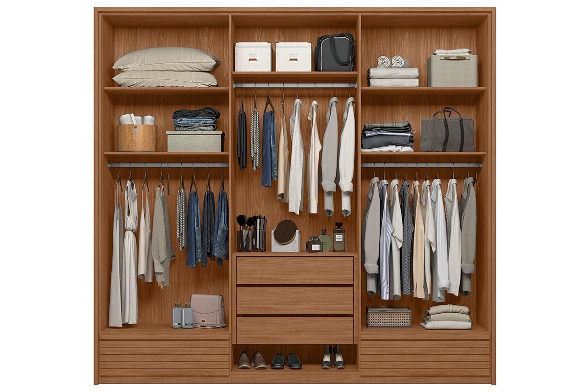 Conjunto Quarto Guarda Roupa + Cômoda QC537 S. Andirá
