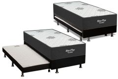 Cama Box c/Aux Filhão +Colchão Star Inovaflex