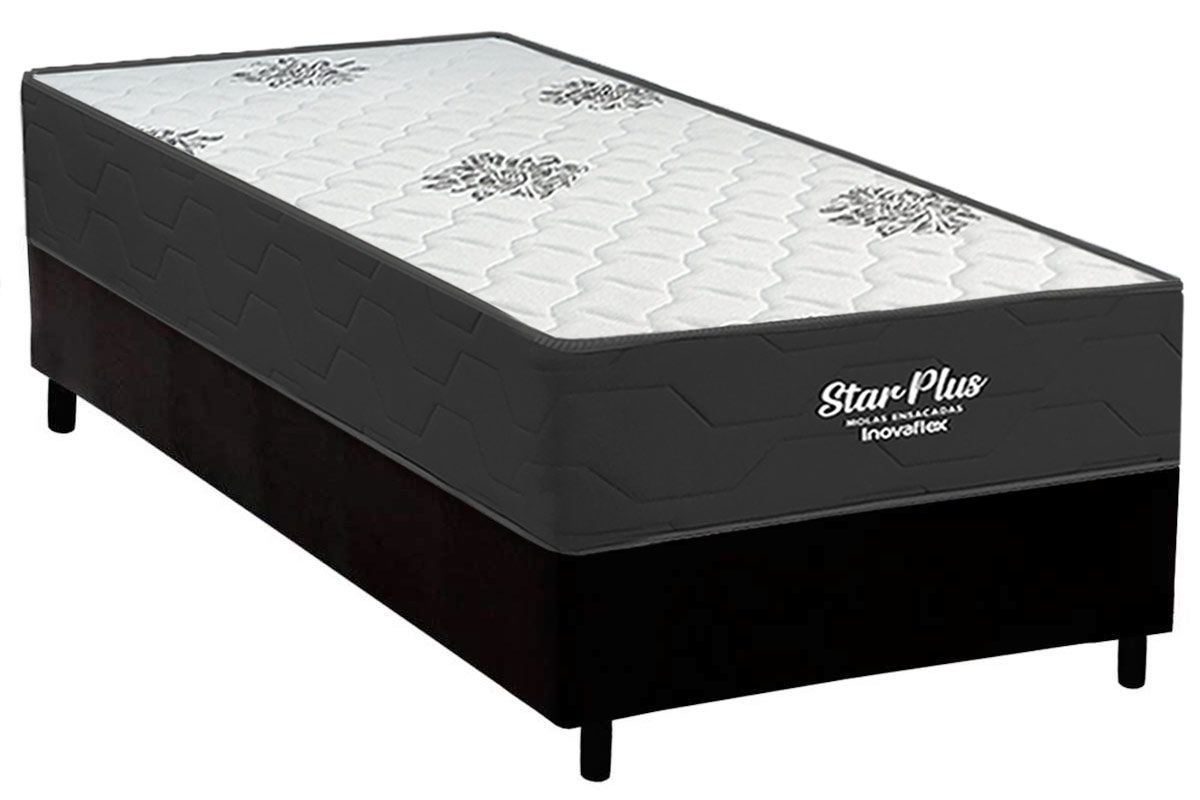 Cama Box CRC +Colchão Molas Star Inovaflex