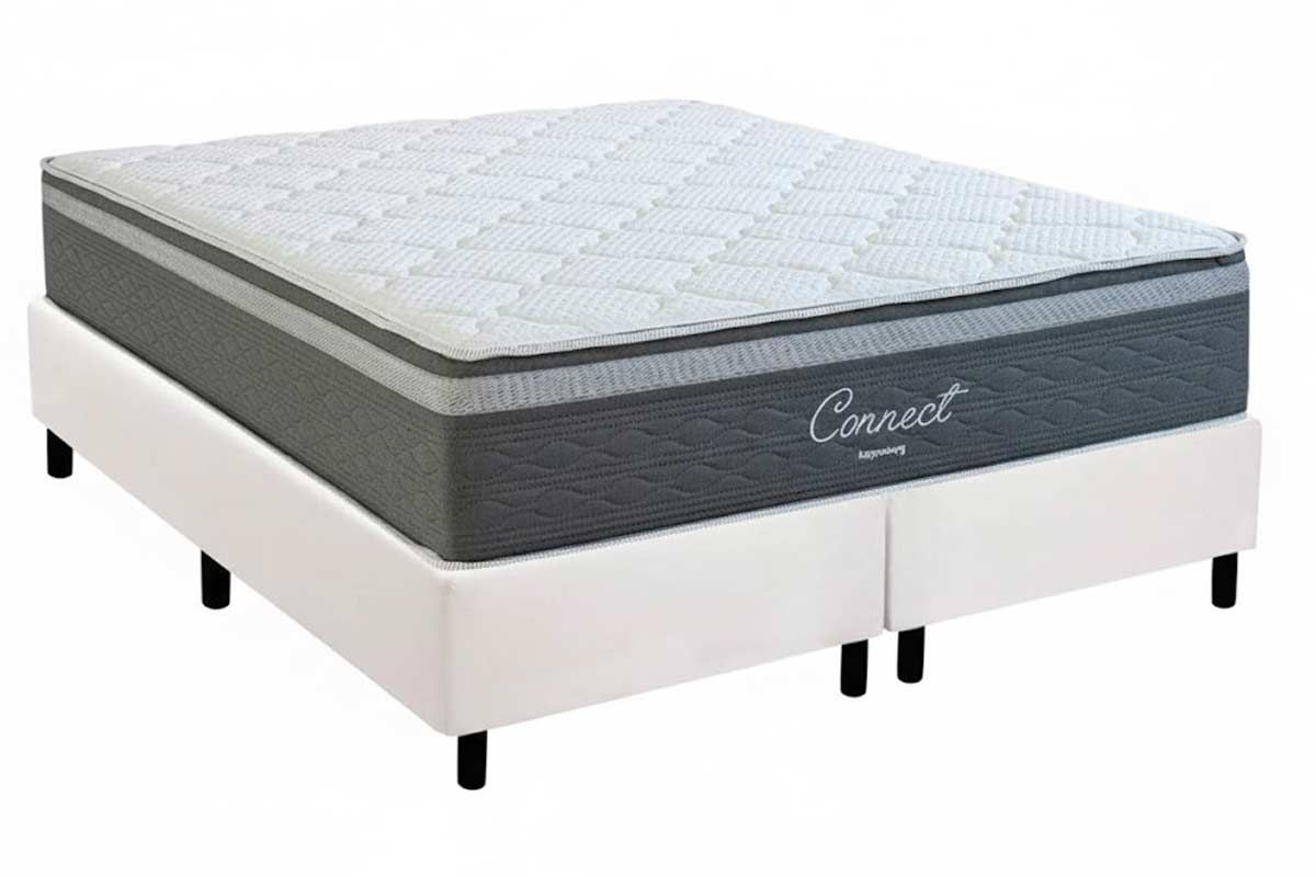 Cama Box CRC +Colchão Molas Connect Kappesberg