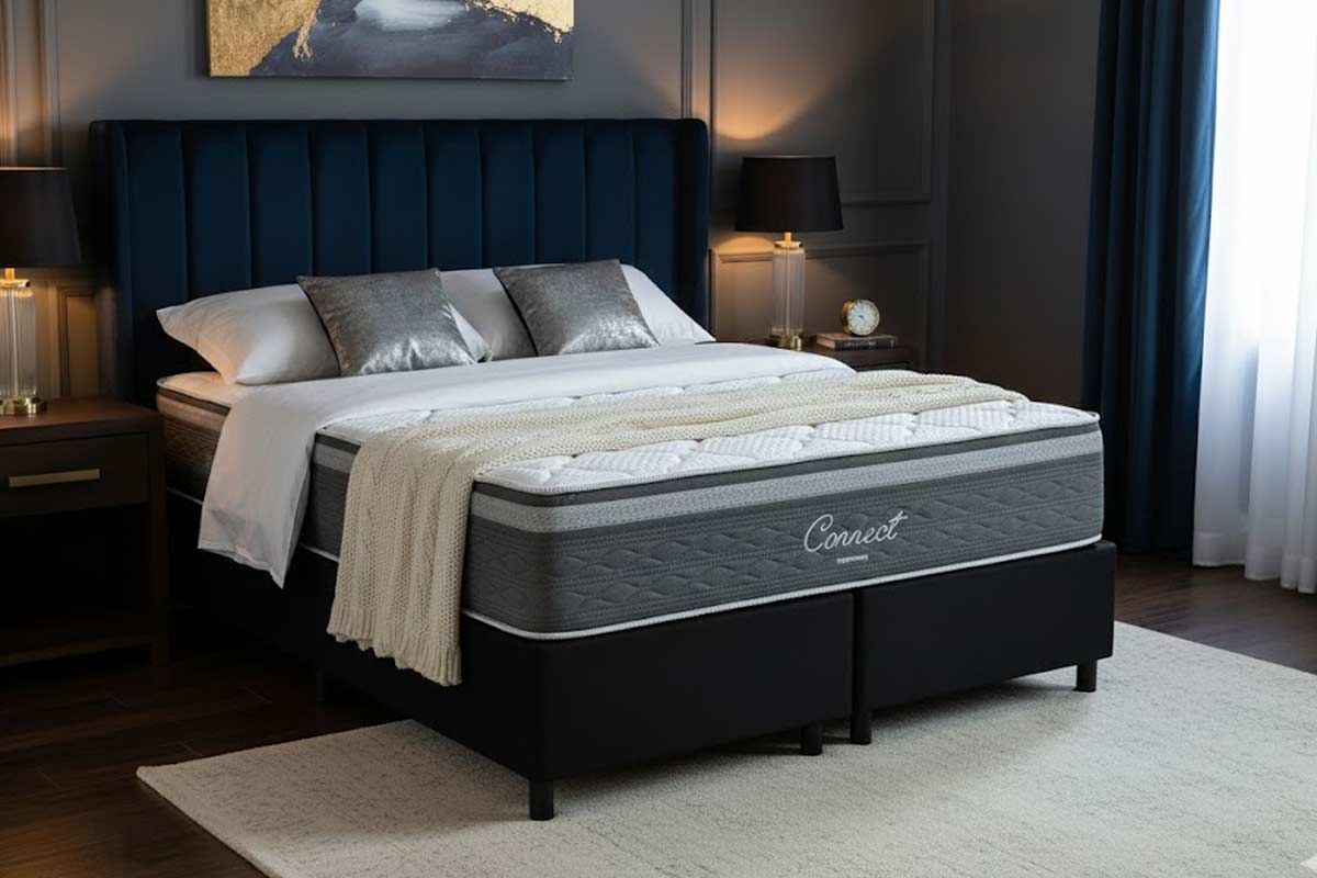 Cama Box CRC +Colchão Molas Connect Kappesberg
