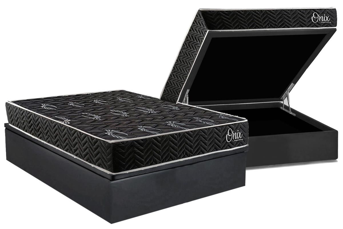 Cama Box Baú CRC +Colchão Ortopédico Onix Kappesberg