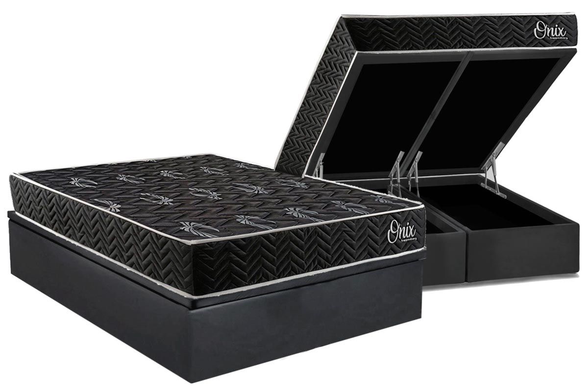Cama Box Baú CRC +Colchão Ortopédico Onix Kappesberg