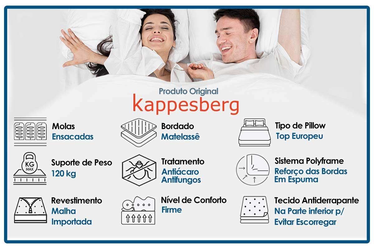 Cama Box CRC +Colchão Molas Serene Kappesberg