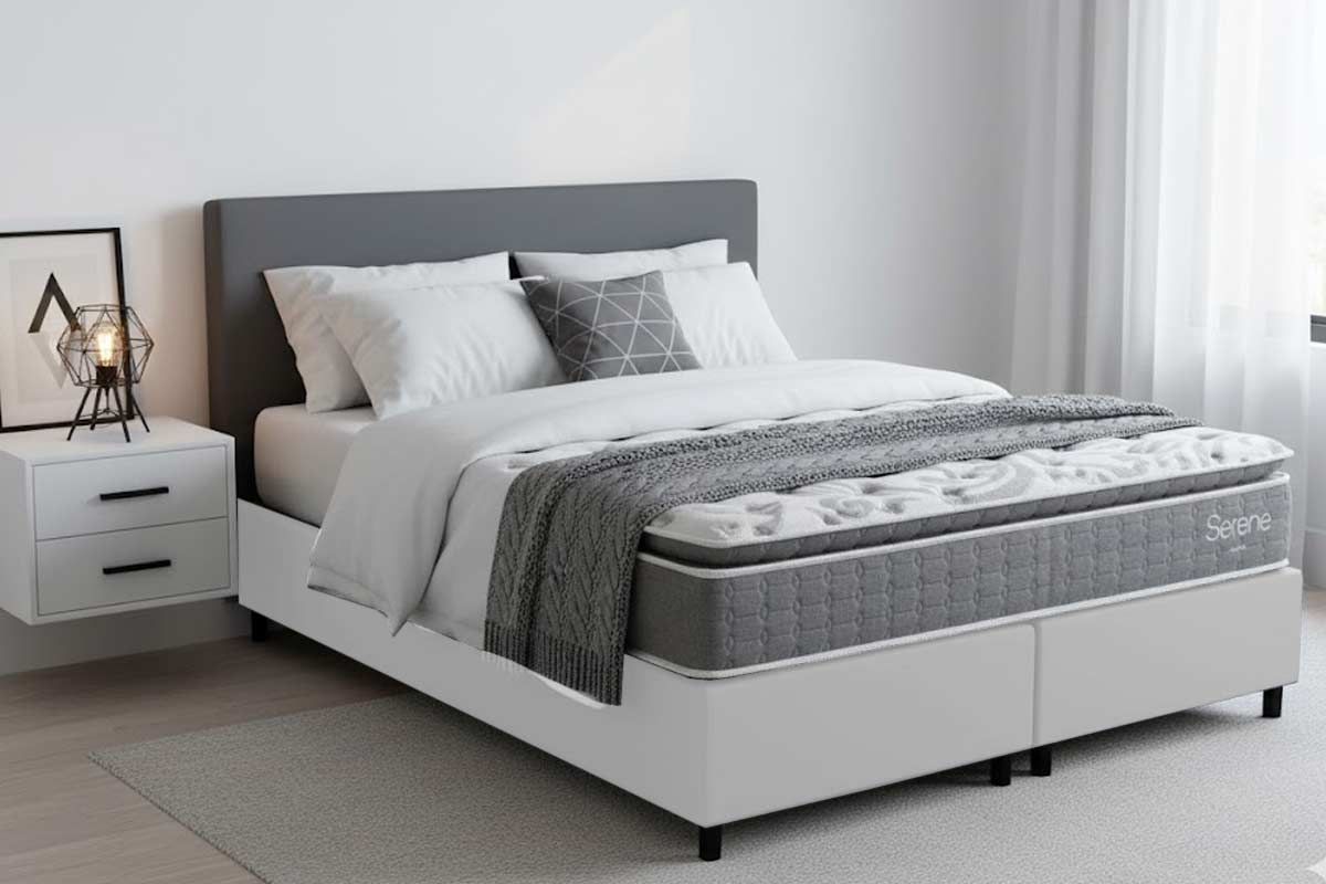 Cama Box CRC +Colchão Molas Serene Kappesberg