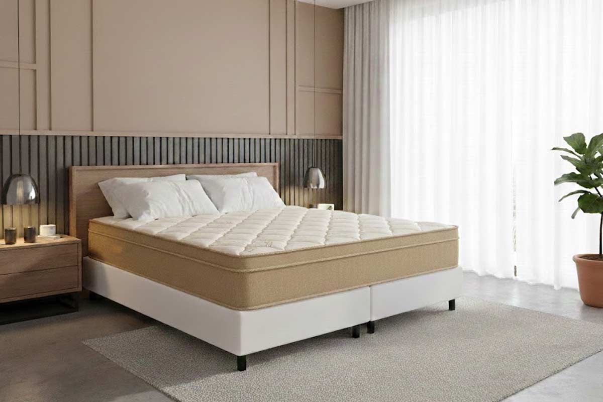 Cama Box CRC +Colchão Ortopédico Carmine Kappesberg