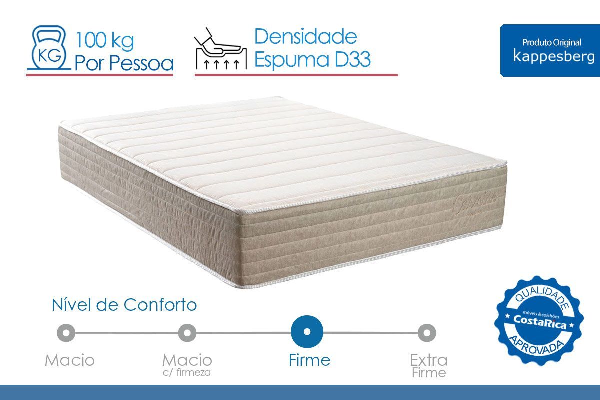 Cama Box CRC +Colchão Ortopédico Carmine Kappesberg