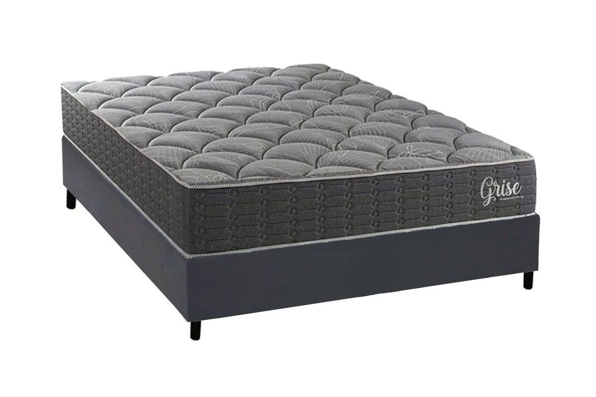 Cama Box CRC +Colchão Ortopédico Grise Kappesberg