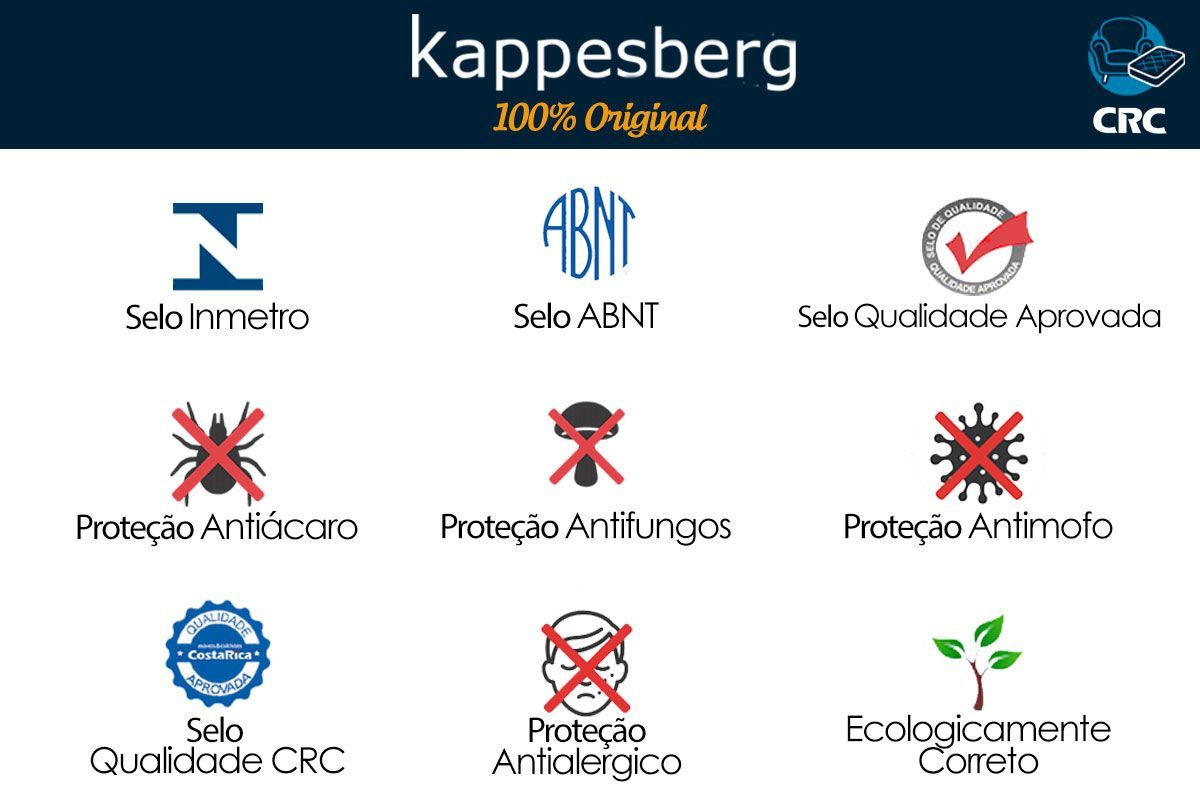 Cama Box CRC +Colchão Ortopédico Grise Kappesberg