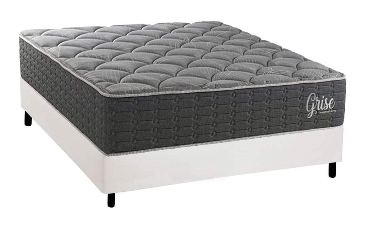 Cama Box CRC +Colchão Ortopédico Grise Kappesberg