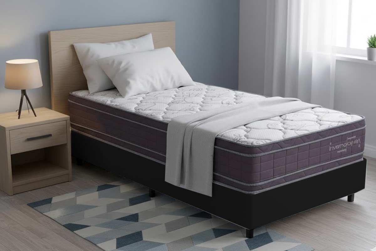 Cama Box CRC +Colchão Molas Inverno Verão Kappesberg