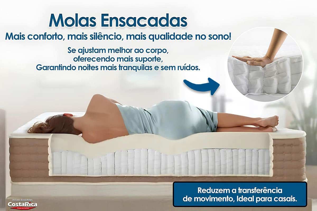 Cama Box CRC +Colchão Molas Inverno Verão Kappesberg