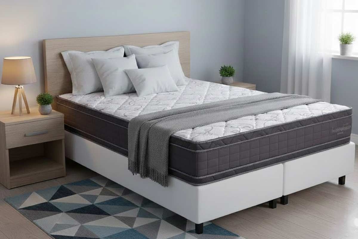 Cama Box CRC +Colchão Molas Inverno Verão Kappesberg