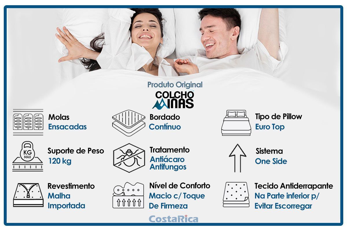 Cama Box CRC +Colchão Molas Tiradentes Colchominas