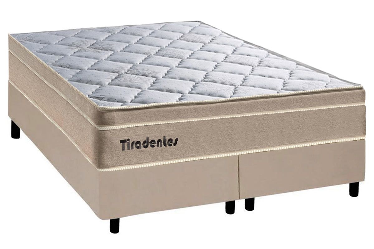 Cama Box CRC +Colchão Molas Tiradentes Colchominas
