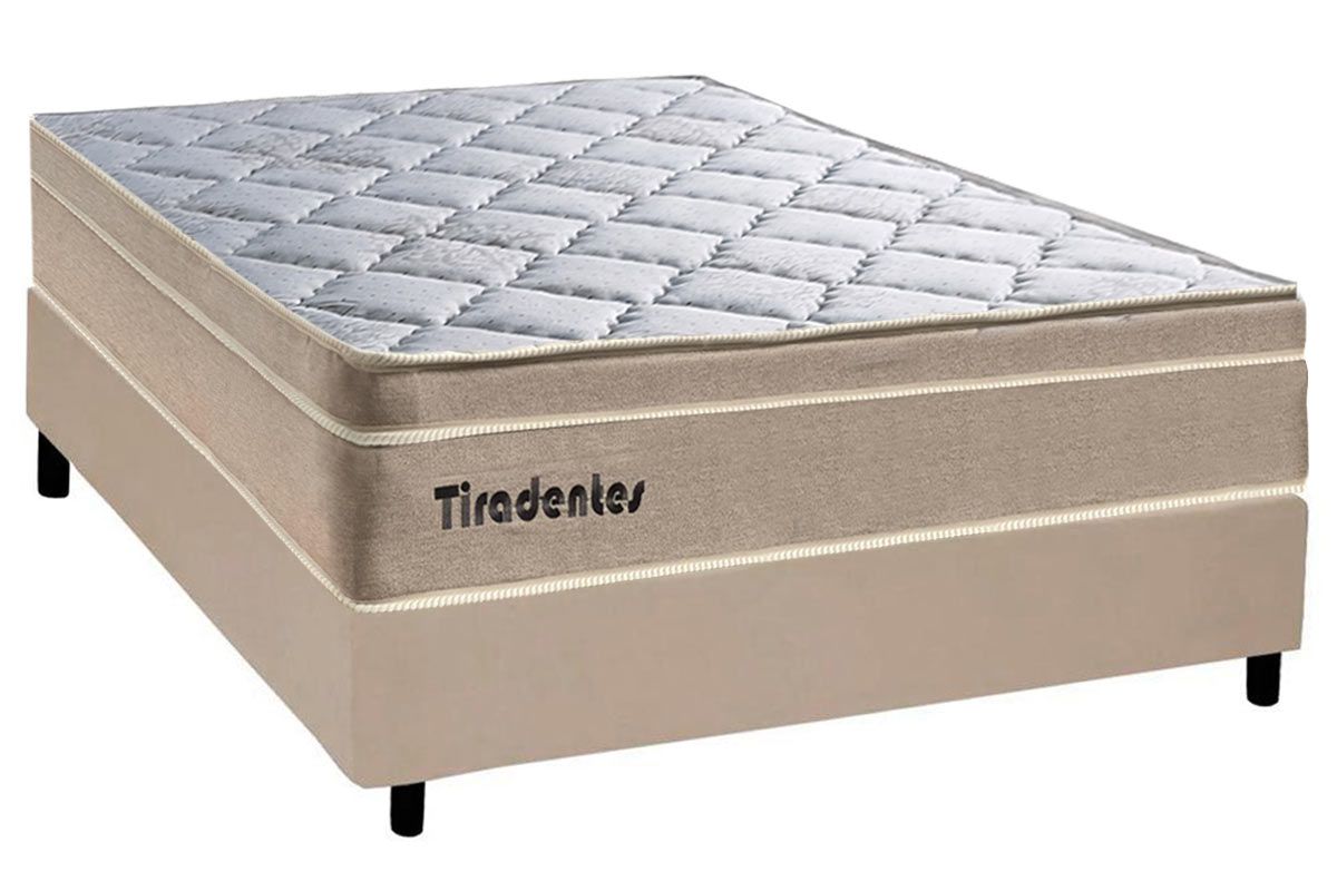 Cama Box CRC +Colchão Molas Tiradentes Colchominas