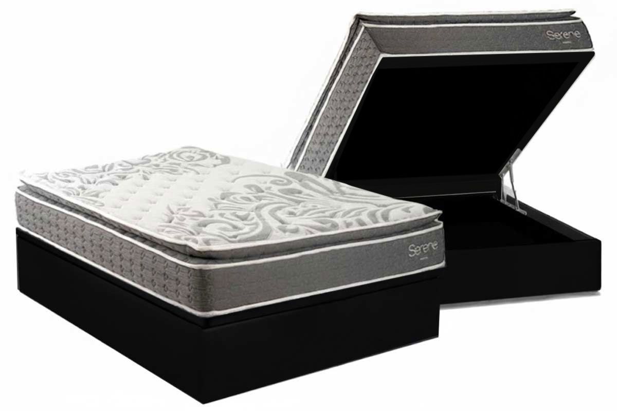 Cama Box Baú CRC +Colchão Molas Serene Kappesberg