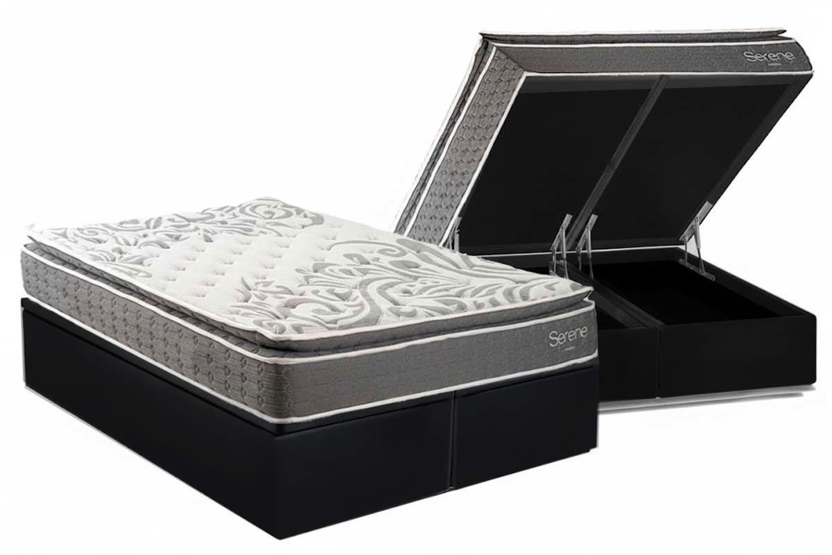 Cama Box Baú CRC +Colchão Molas Serene Kappesberg
