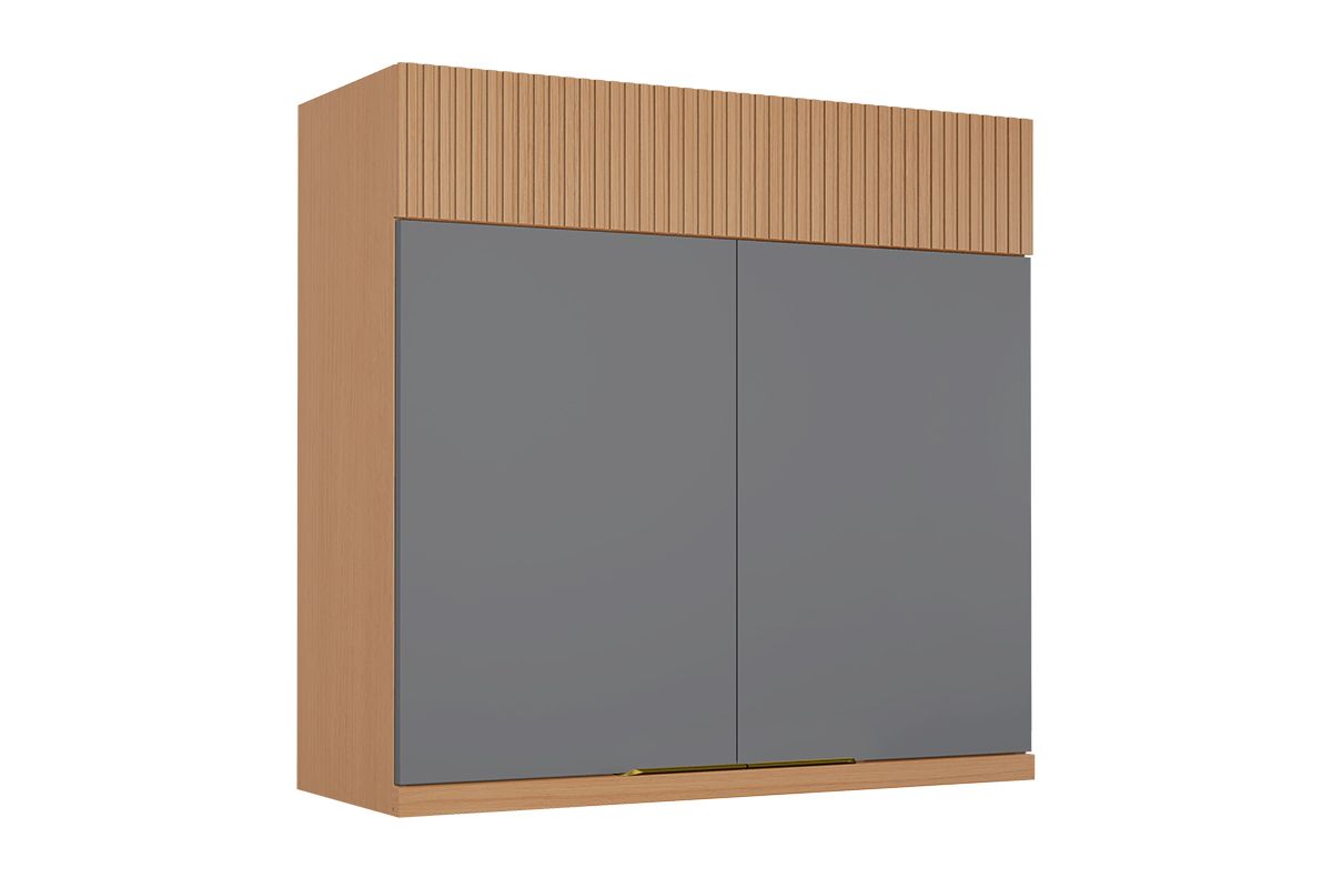 Armário Aéreo Cozinha Nesher Realeza 2 Porta 80cm