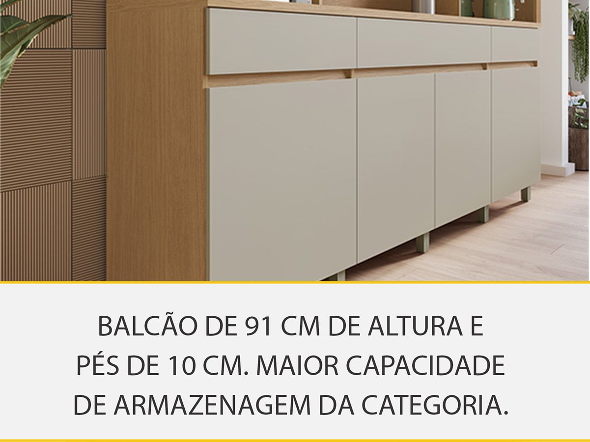 Cozinha Completa Nesher Realeza 3 Peças CZ105