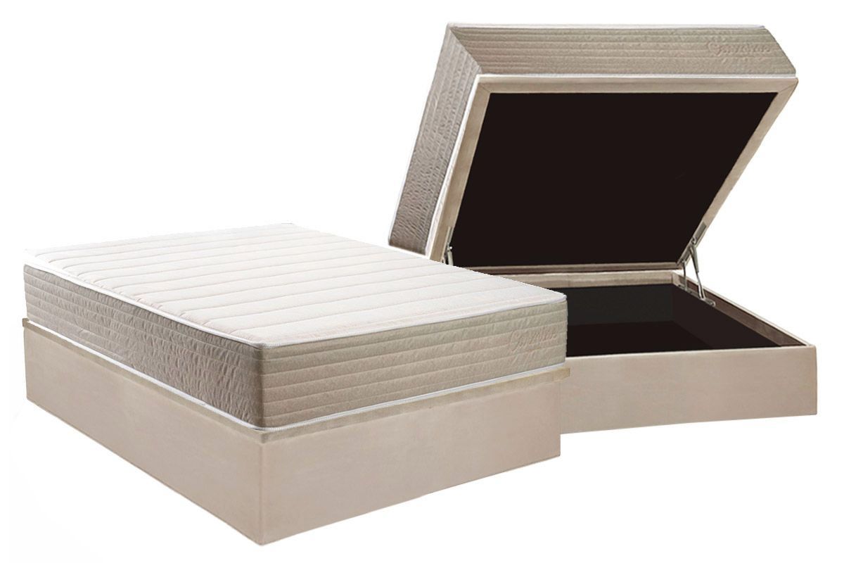 Cama Box Baú CRC +Colchão Ortopédico Carmine Kappesberg