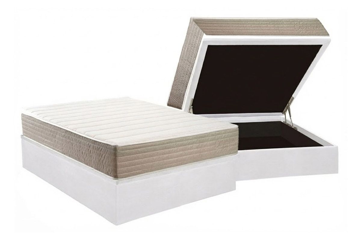 Cama Box Baú CRC +Colchão Ortopédico Carmine Kappesberg
