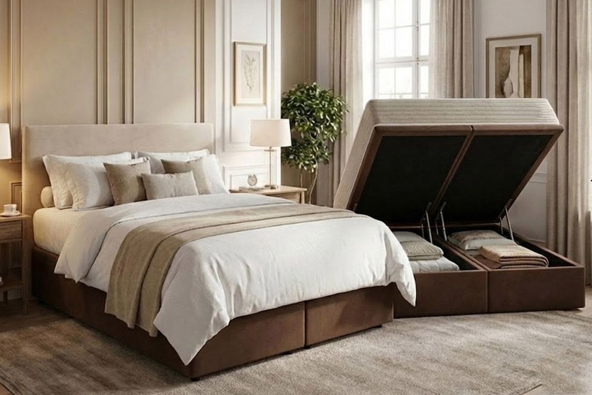 Cama Box Baú CRC +Colchão Ortopédico Carmine Kappesberg