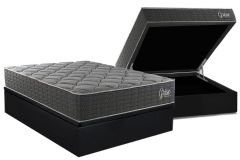 Cama Box Baú Filhão +Colchão Ortopédico Grise Kappesberg