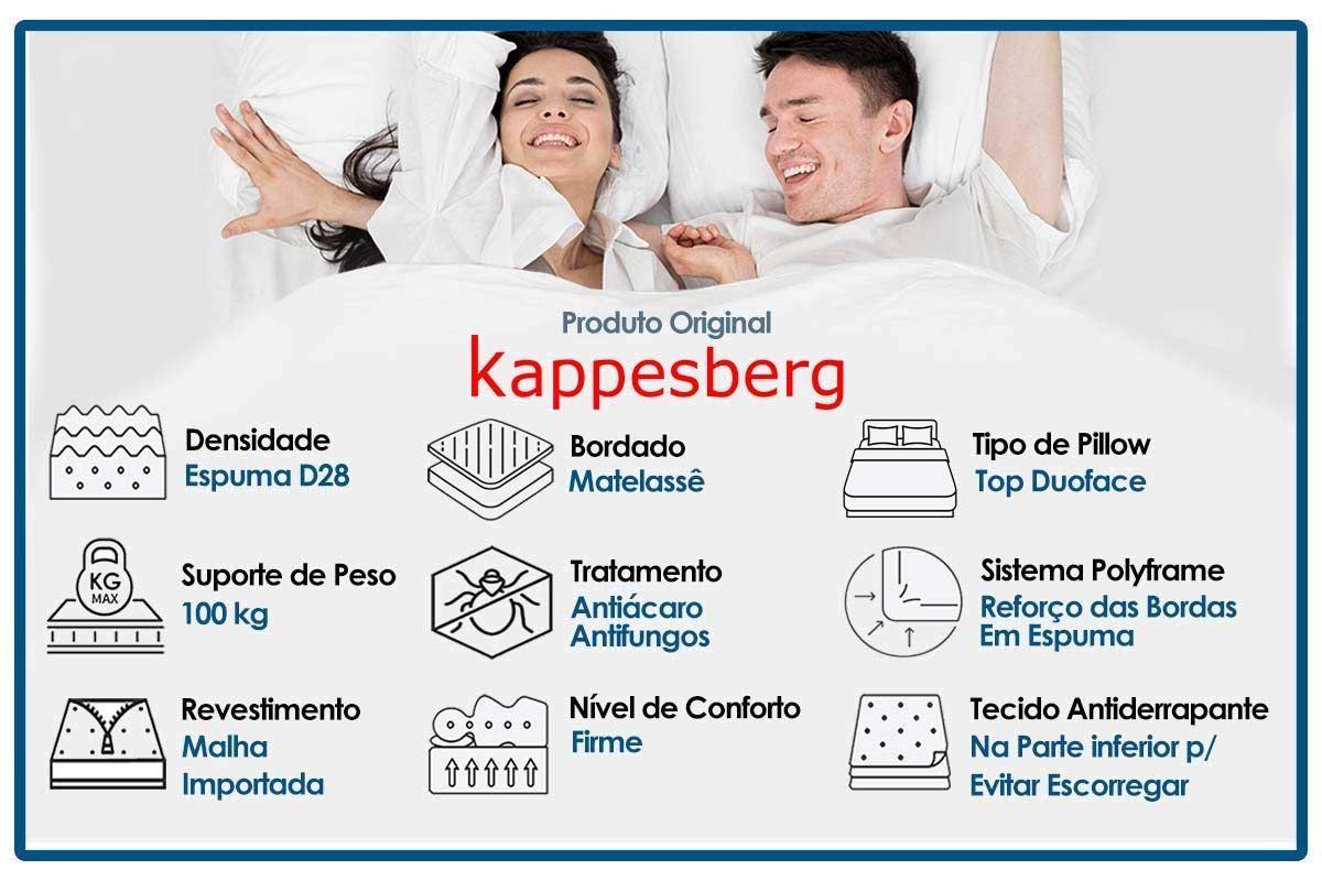 Cama Box Baú CRC +Colchão Ortopédico Onix Kappesberg