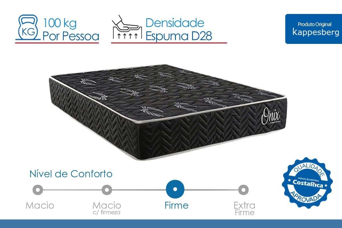 Cama Box Baú CRC +Colchão Ortopédico Onix Kappesberg