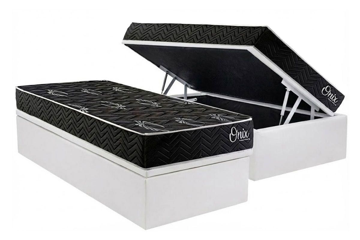 Cama Box Baú CRC +Colchão Ortopédico Onix Kappesberg