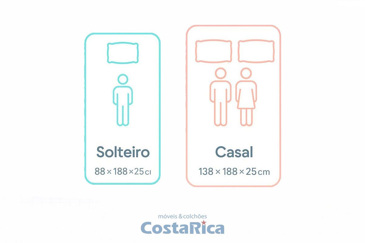 Cama Box c/Aux CRC +Colchão Ortopédico Plus Inovaflex
