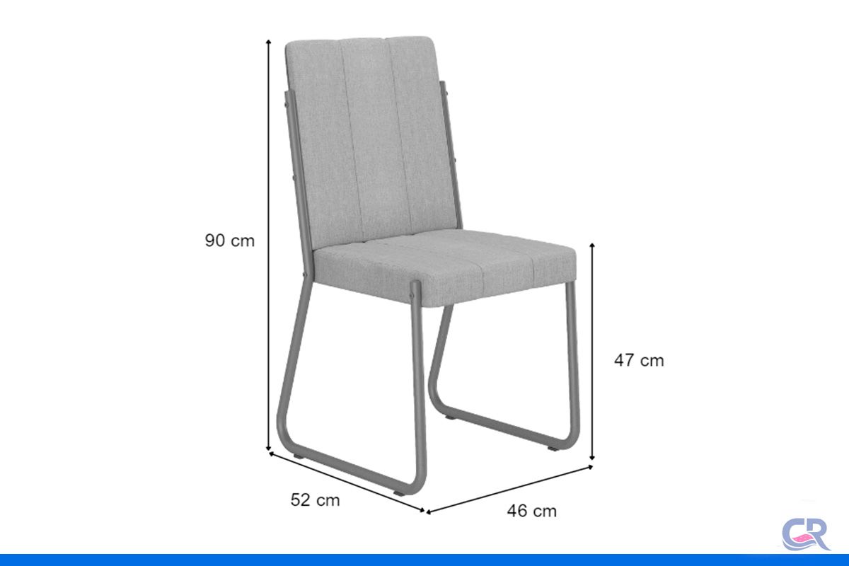 Cadeira Jantar Nina 1756 Kit 2 Carraro