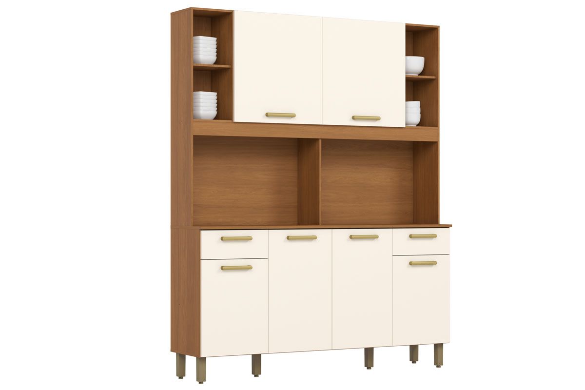 Cozinha Compacta Henn B130 6 Portas 2 Gavetas
