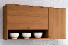 Armário Aéreo Cozinha Henn Venaly 2 Portas 120cm - Cinamomo