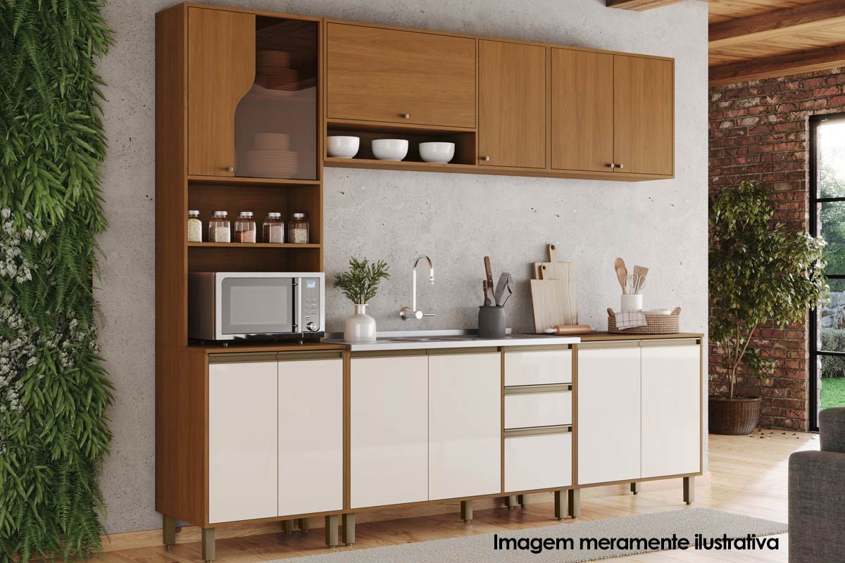 Armário Aéreo Cozinha Henn Venaly 2 Portas 80cm