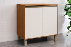 Balcão Cozinha Henn Venaly 2 Portas 80cm - Cinamomo/Off White