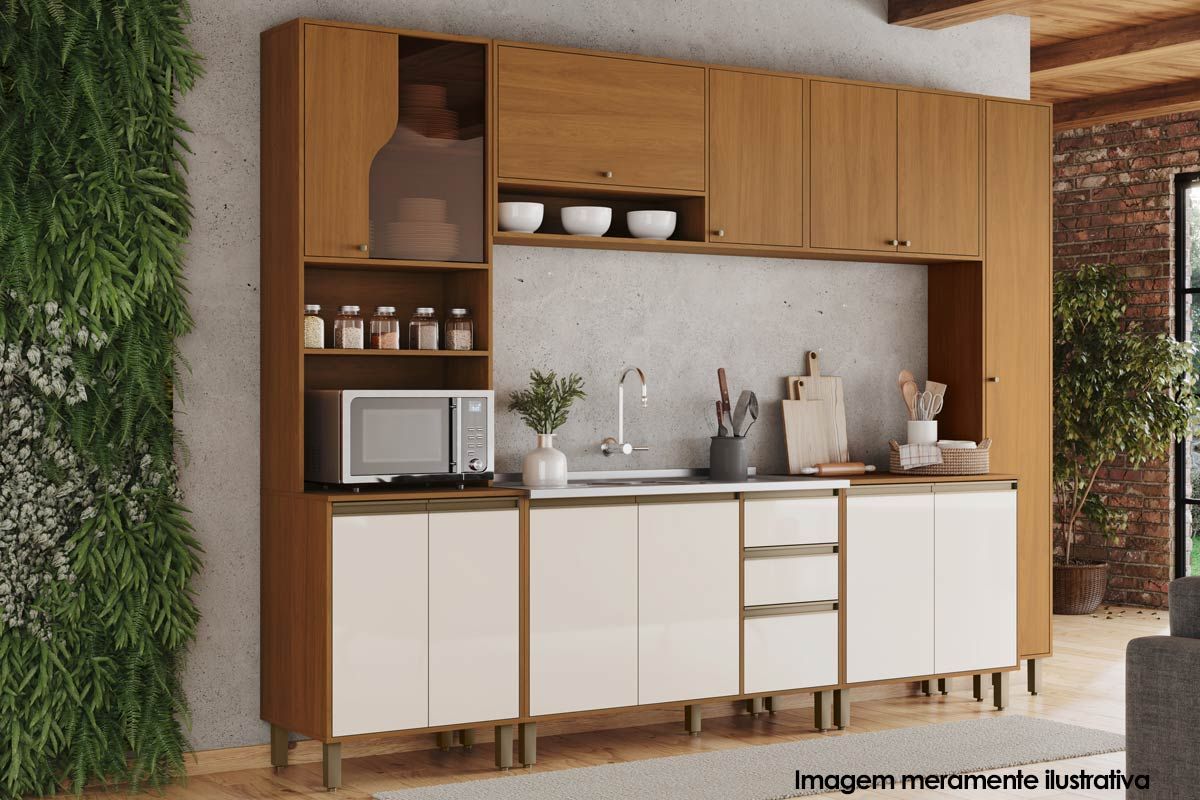 Paneleiro Cozinha Henn Venaly 4 Portas 1 Forno 50cm